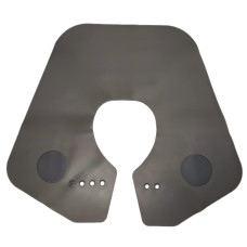 Комірець силіконовий для стрижки, темно-сірий