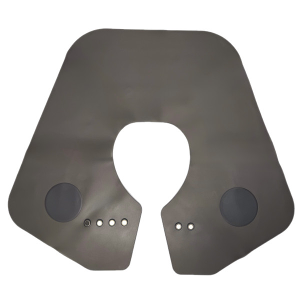 Комірець силіконовий для стрижки, темно-сірий