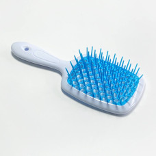 Щетка для волос Hollow Comb (бело-голубая)