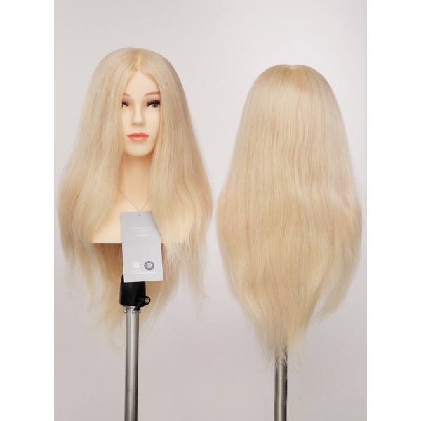 Манекен-голова жіноча YY Hair ОМС CW7 50 см (світлий блонд)