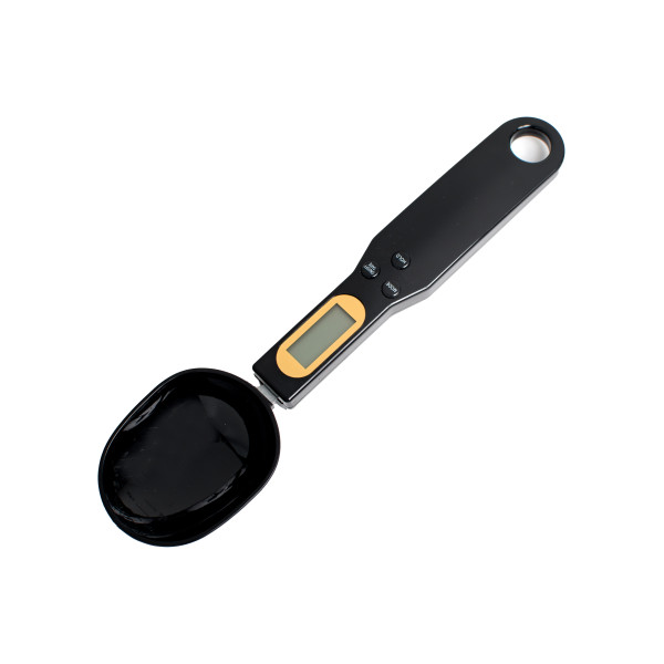 Цифровая ложка-весы с ЖК-дисплеем (черная)