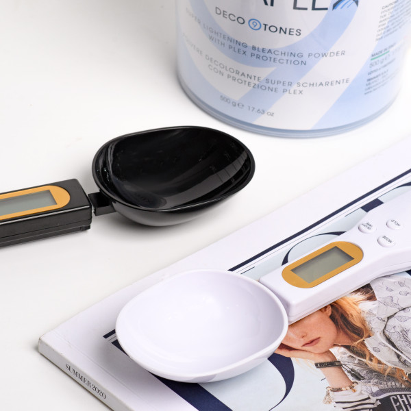 Цифровая ложка-весы с ЖК-дисплеем (белая)