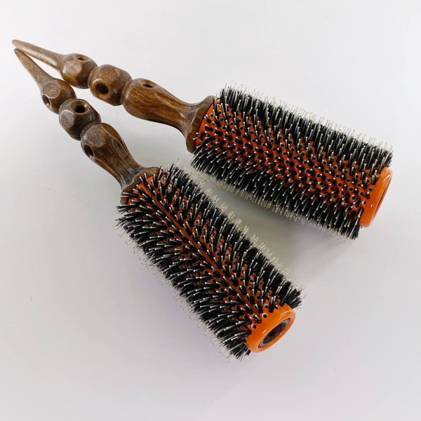 Набір брашів Naha Hot Iron Korea з натуральною щетиною із 2-х предметів