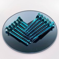 Зажим для волос Steel Clip металический (бирюзовый)