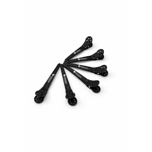 Затискач карбоновий Hairway  100 мм (уп - 6 шт)