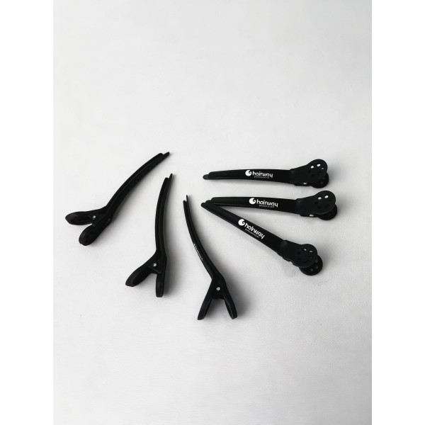 Затискач карбоновий Hairway  100 мм (уп - 6 шт)