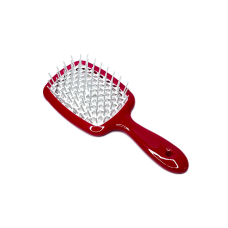 Щетка для волос Hollow Comb (красно-белая)