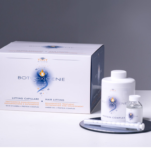 Профессиональный набор BOTUOXIGENE холодный ботокс для волос. Протеиновый комплекс 150 мл + флюид 12*20 мл