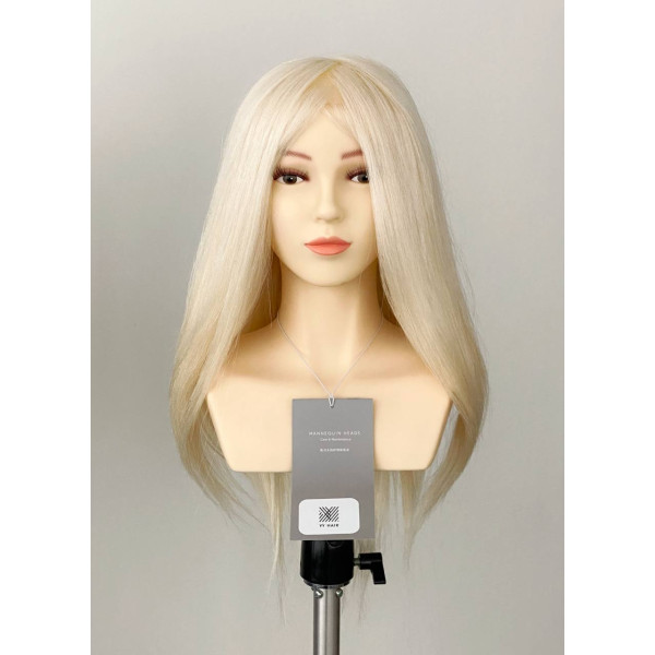 Манекен-голова жіноча YY Hair OMC GJ02 45 см ультраблонд
