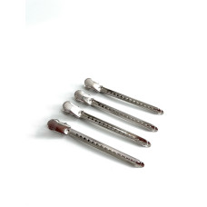 Зажим для волос металлический Steel clip (серый)
