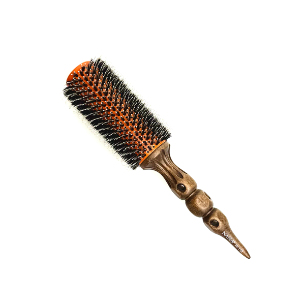 Браш Naha Hot Iron Korea W-118 з натуральною щетиною 38 мм