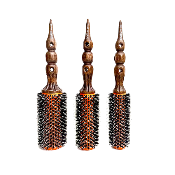 Набор брашингов Naha Hot Iron Korea с натуральной щетиной из 3-х предметов