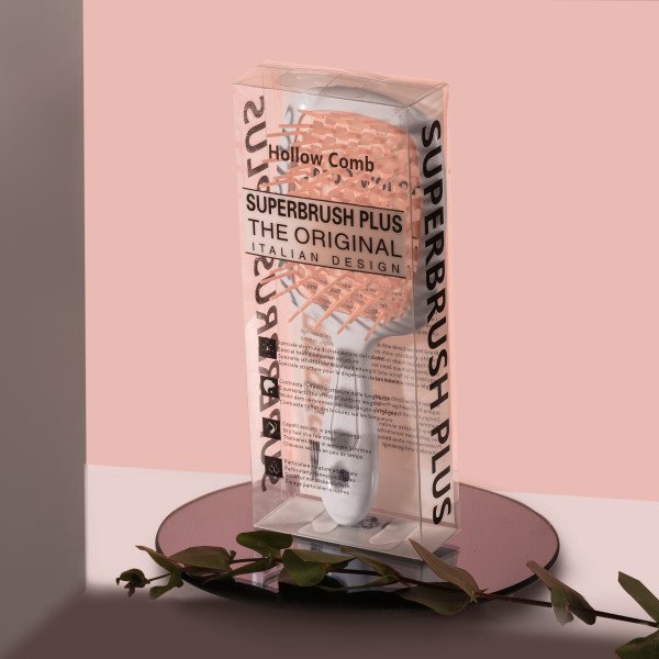 Щітка для волосся Hollow Comb (біло-світло-рожева)