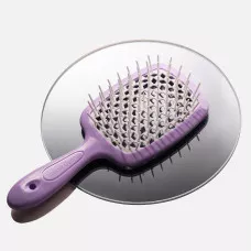 Щітка для волосся Hollow Comb (фіолетово-біла)