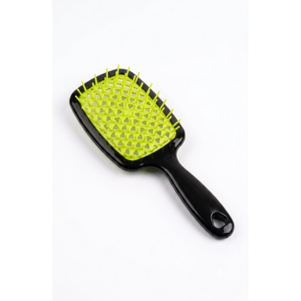 Щітка для волосся Hollow Comb mini (чорно-зелений)