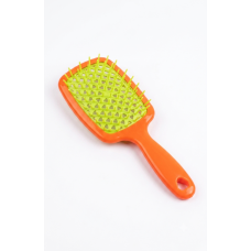 Щітка для волосся Hollow Comb mini (помаранчево-зелений)