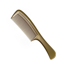 Гребінець з ручкою золотий