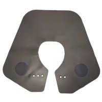 Комірець силіконовий для стрижки, темно-сірий