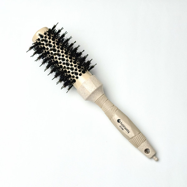 Hairway Термобрашинг Eco d 34 мм (бежевый) со щетиной кабана