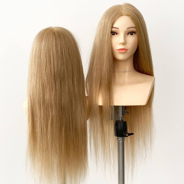 Манекен-голова женская YY Hair ОМС 55 см (блонд)