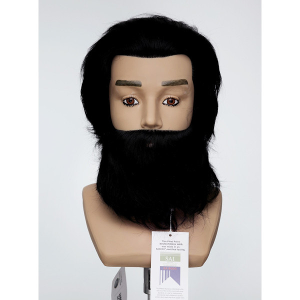 Манекен-голова чоловіча з бородою PP Juliano OMC Premium 15 см