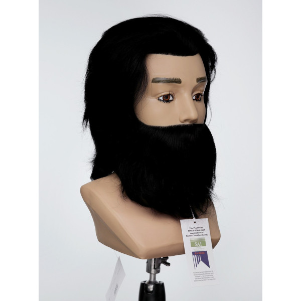 Манекен-голова чоловіча з бородою PP Juliano OMC Premium 15 см