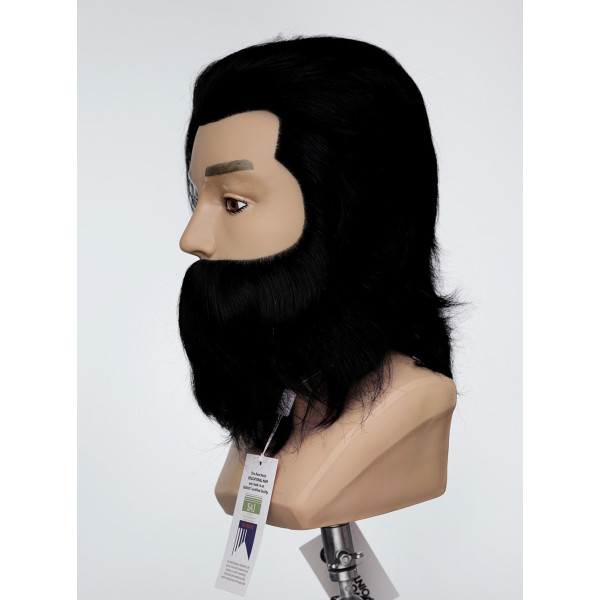 Манекен-голова чоловіча з бородою PP Juliano OMC Premium 15 см