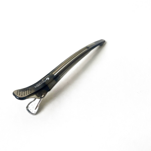 Hairway Затискач з силіконовою стрічкою 110 мм коричневий 