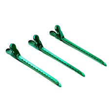 Зажим для волос металлический Steel Clip (зеленый)