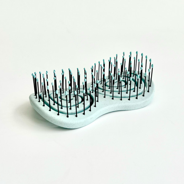 Щетка массажная мини Hairway Eco, голубая