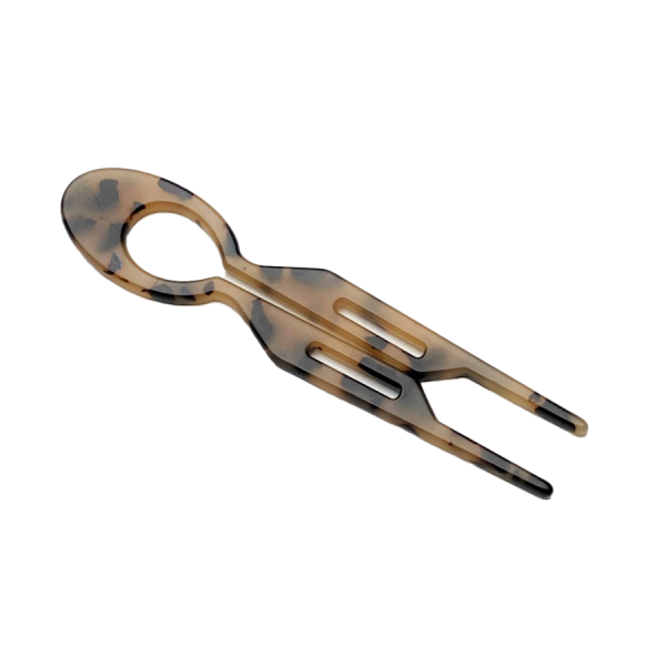 Заколка для волос леопардовая