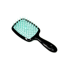 Щітка для волосся Hollow Comb (чорно-м'ятна)