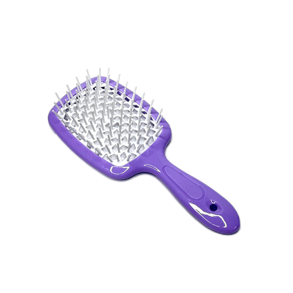 Щетка для волос Hollow Comb (фиолетово-белая)