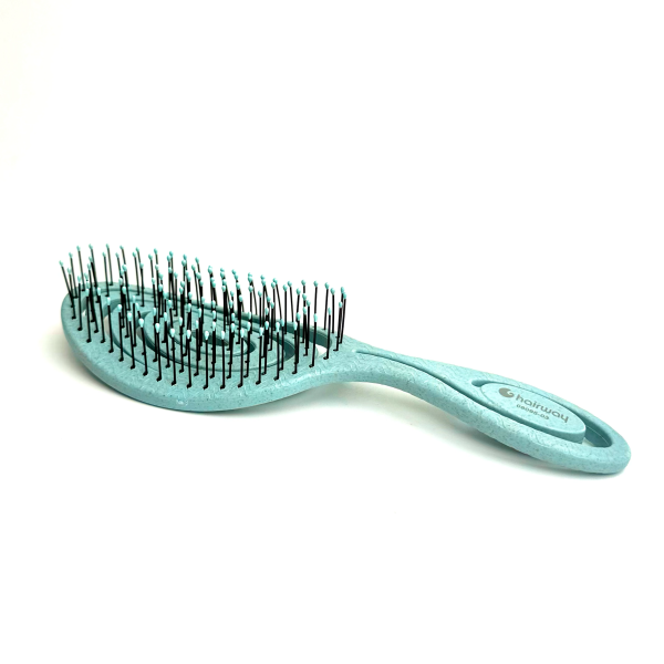 Щітка масажна Hairway Eco спіральна блакитна