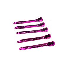Зажим для волос Steel Clip металический (розовый)
