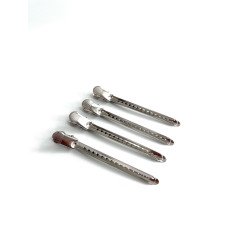 Зажим для волос металлический Steel clip (серый)