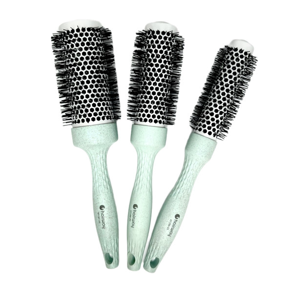 Набор термобрашингов Hairway Eco керамик с 3-х предметов (мятный) 