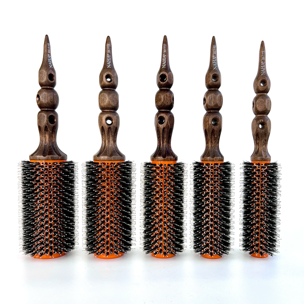 Набор брашингов Naha Hot Iron Korea с натуральной щетиной из 5-ти предметов