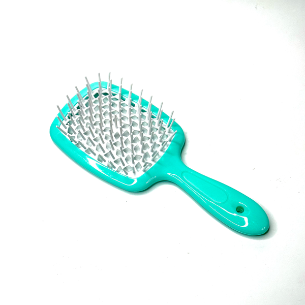 Щітка для волосся Hollow Comb (зелено-біла)