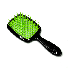 Щітка для волосся Hollow Comb (черно-зеленая)
