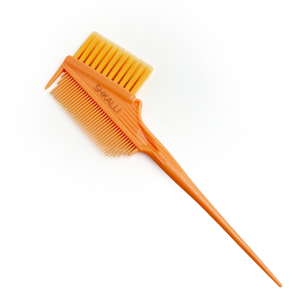 Пензлик-гребінець для фарбування волосся SHKALLI (помаранчевий)