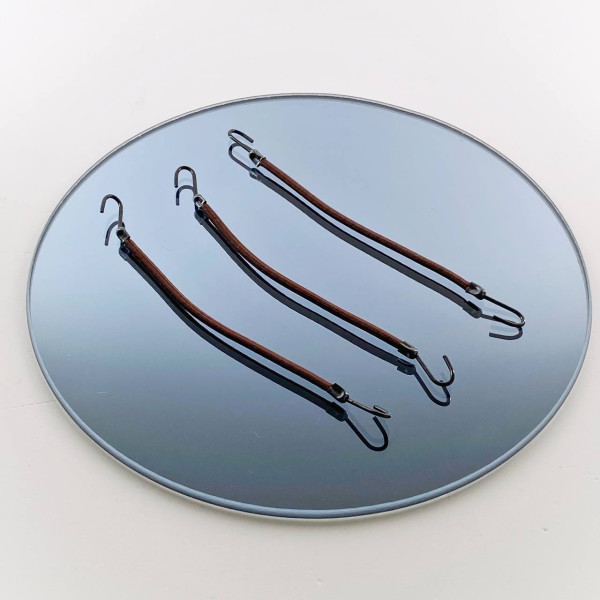 Резинка для волос с крючком (коричневая)