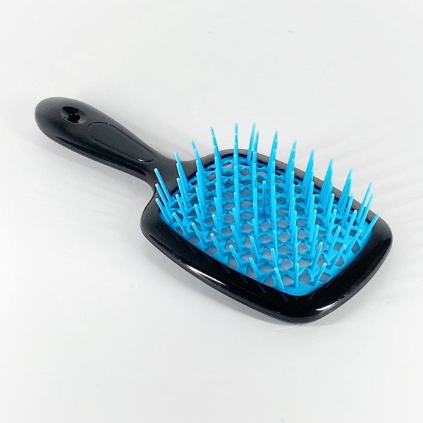 Щетка для волос Hollow Comb (черно-синяя)