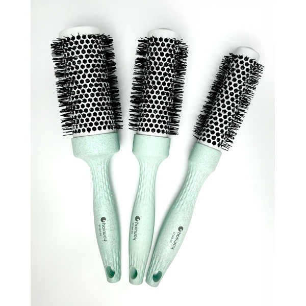 Набор термобрашингов Hairway Eco керамик с 3-х предметов (мятный) 