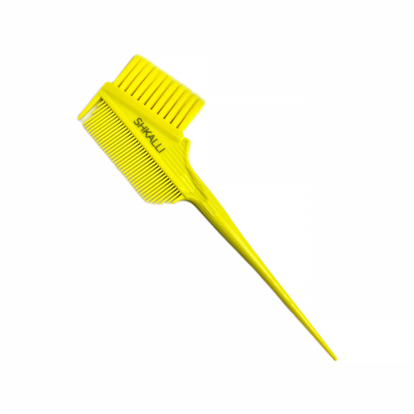 Пензлик-гребінець для фарбування волосся SHKALLI (жовтий)