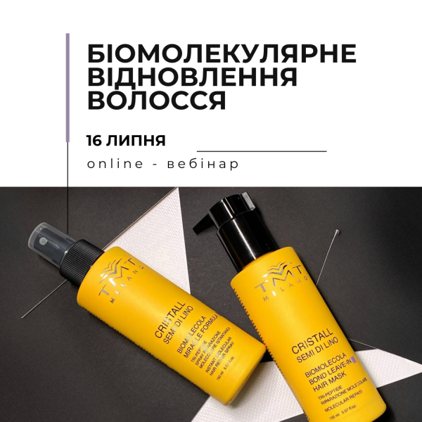 Онлайн вебинар “Биомолекулярное восстановление волос Biomolecula"