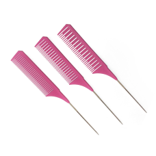 Набір із трьох гребінців (рожеві)